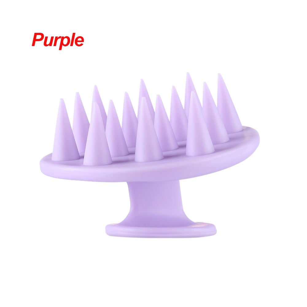 Hair Shampoo Brush Scalp Massager Purple