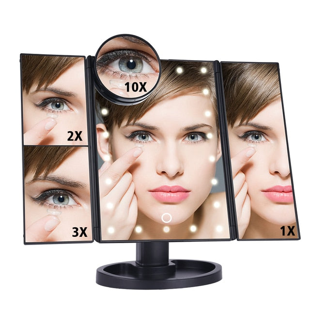 22" LED Touch-Screen Mirror Black